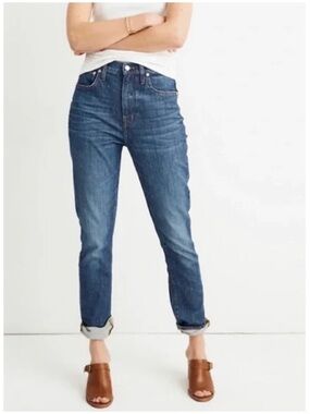 Madewell Women’s Sz 28 The Boy Jean Medium Wash Slouchy Stretch Denim